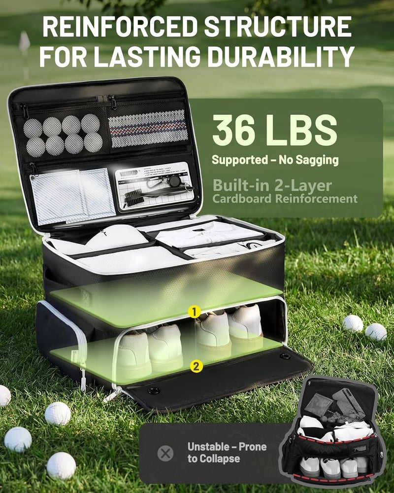 BRANTMAKER Golf Trunk Organizer, Golf Accessories for Men/Women to Storage Stuff and Gear, Cool Gifts for Golfers, Dad, Him/Her, Birthday or Father’s Day - Image 2